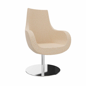 fm Besuchersessel Pirum sand chrome Stoff von fm