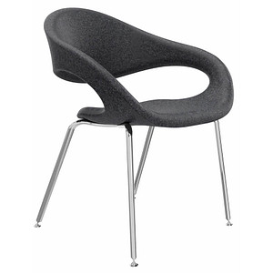 fm Besucherstuhl Elan 4260761571362 anthrazit Stoff von fm