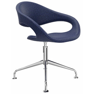fm Besucherstuhl Elan 4260761571393 dunkelblau Stoff von fm