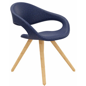 fm Besucherstuhl Elan 4260761571454 dunkelblau Stoff von fm
