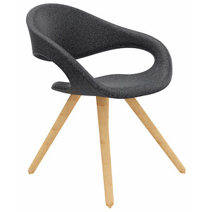 fm Besucherstuhl Elan 4260761571485 anthrazit Stoff von fm