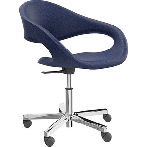 fm Besucherstuhl Elan 4260761571515 dunkelblau Stoff von fm
