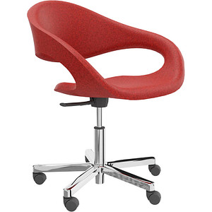 fm Besucherstuhl Elan 4260761572000 rot Stoff von fm