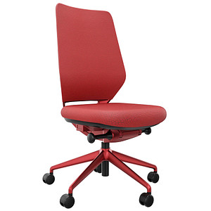 fm Bürostuhl Asiento, 4260761570341 Stoff rot, Gestell rot von fm