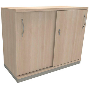 fm Schiebetürenschrank Sidney, 4260267327746 akazie 1 Fachboden 100,0 x 44,2 x 78,1 cm von fm