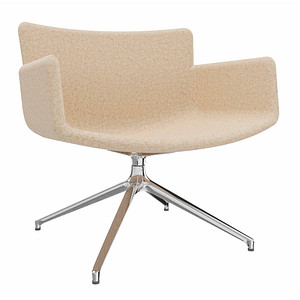 fm Sessel LODUS sand chrom Stoff von fm