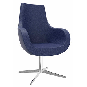 fm Sessel Pirum dunkelblau chrom Stoff fm Sessel Pirum dunkelblau chrom Stoff von fm