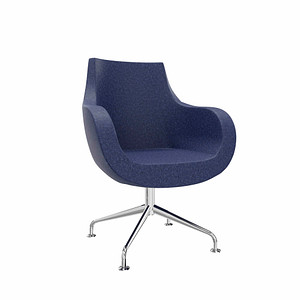 fm Sessel Pirum dunkelblau chrom Stoff fm Sessel Pirum dunkelblau chrom Stoff von fm