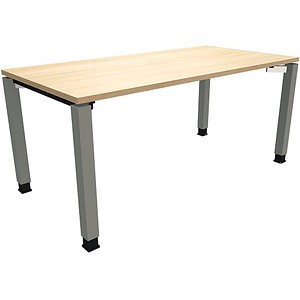 fm Sidney höhenverstellbarer Schreibtisch königsahorn rechteckig, 4-Fuß-Gestell Quadratrohr silber 160,0 x 80,0 cm fm Sidney höhenverstellbarer Schreibtisch königsahorn rechteckig, 4-Fuß-Gestell Quadratrohr silber 160,0 x 80,0 cm von fm