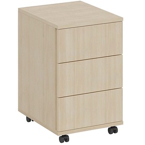 fm home office Rollcontainer ahorn 3 Auszüge 40,0 x 48,0 x 63,0 cm von fm