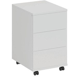 fm home office Rollcontainer weiß 3 Auszüge 40,0 x 48,0 x 63,0 cm von fm