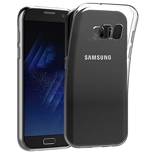 Clear Silikon Hülle für Samsung Galaxy S7, Hinten Schutzhülle Ultra Dünn Weiche Stoßdämpfung Kratzfest Bumper Schutzhülle Flexible TPU Handyhülle Durchsichtige Case Cover, Transparent von fnmisan