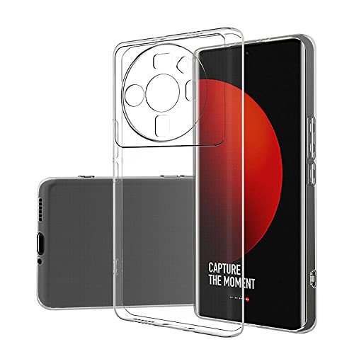 Clear Silikon Hülle für Xiaomi Mi 12S Ultra 5G, Hinten Schutzhülle Ultra Dünn Weiche Stoßdämpfung Kratzfest Bumper Schutzhülle Flexible TPU Handyhülle Durchsichtige Case Cover, Transparent von fnmisan