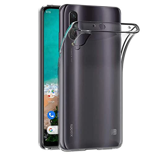 Clear Silikon Hülle für Xiaomi Mi A3 Lite, Hinten Schutzhülle Ultra Dünn Weiche Stoßdämpfung Kratzfest Bumper Schutzhülle Flexible TPU Handyhülle Durchsichtige Case Cover, Transparent von fnmisan