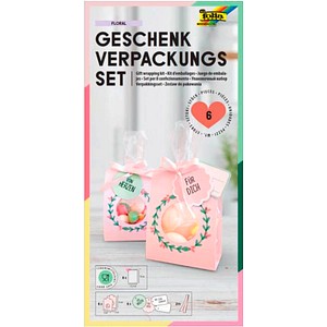 6 folia Geschenktaschen Set Floral rosa 11,5 x 19,0 cm 6 folia Geschenktaschen Set Floral rosa 11,5 x 19,0 cm von folia