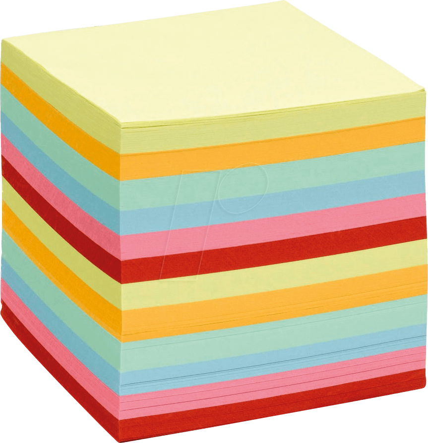 NTZ 700FS - Notizzettel, 90 x 90 mm, 700 Blatt, farbig NTZ 700FS - Notizzettel, 90 x 90 mm, 700 Blatt, farbig von folia