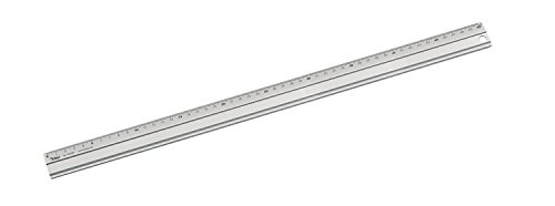 folia 23050 - Aluminiumlineal, Lineal aus Aluminium, 50 cm lang, mit Anti-Rutsch-Beschichtung und gut ablesbarer Zentimeter Einteilung von folia