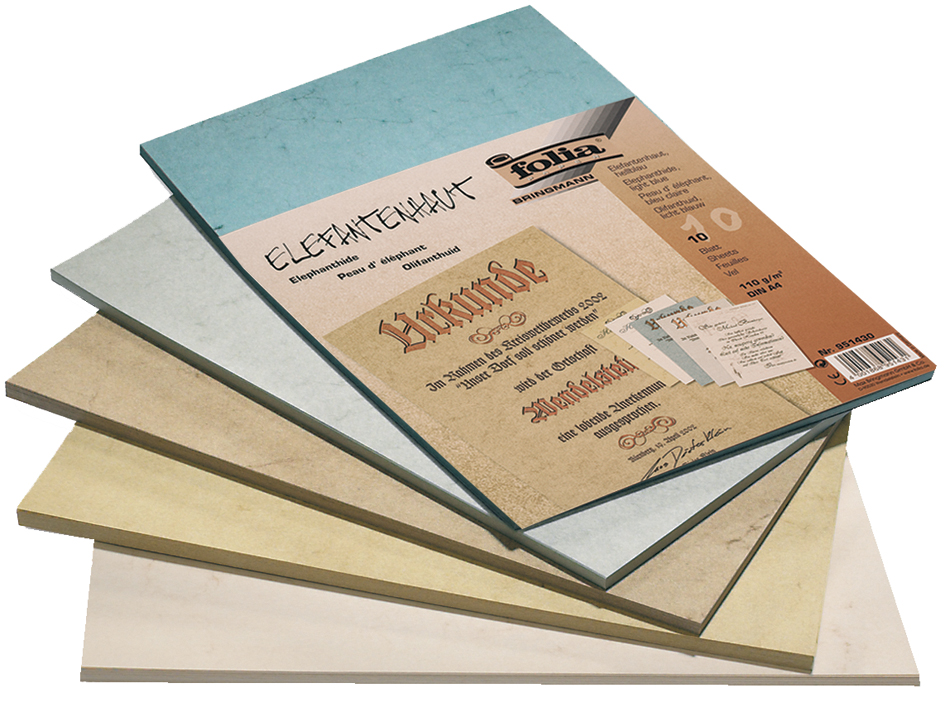 folia Elefantenhaut, DIN A4, 110 g/qm, hellgrau, 50 Blatt folia Elefantenhaut, DIN A4, 110 g/qm, hellgrau, 50 Blatt von folia