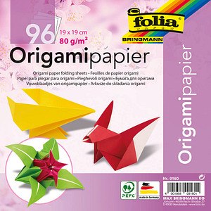folia Faltblätter Origami mehrfarbig 96 Blatt von folia