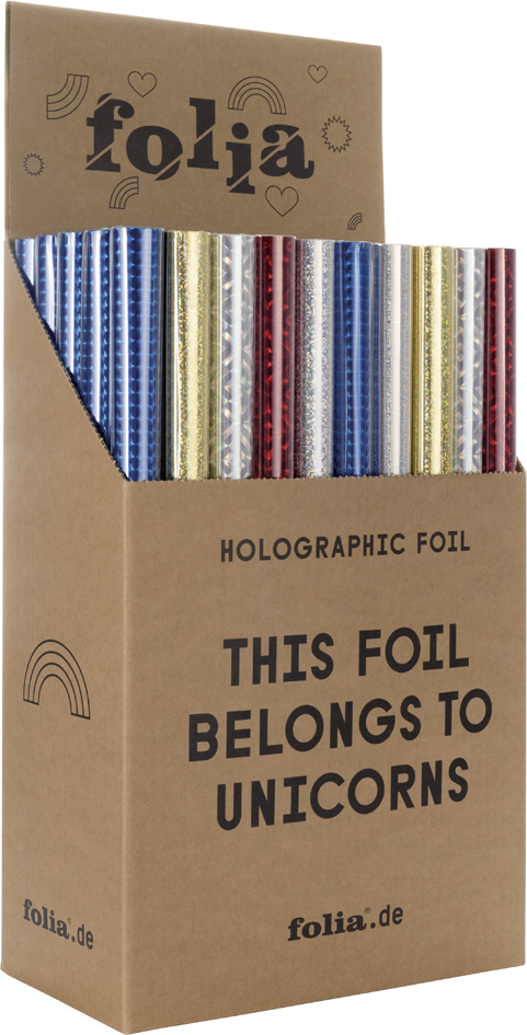 folia Holografie-Klebefolie, (B)400 x (L)1 m, Display von folia