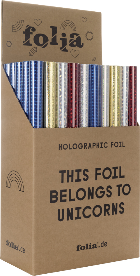 folia Holografie-Klebefolie, (B)400 x (L)1 m, Display von folia