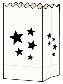 folia Lichttüten , Sterne, , klein, aus Papier, weiß folia Lichttüten , Sterne, , klein, aus Papier, weiß von folia
