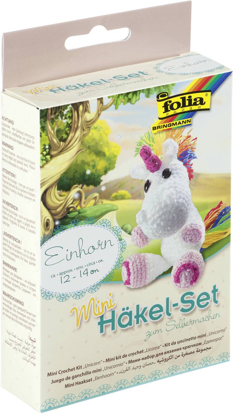 folia Mini-Häkelset , Einhorn, von folia