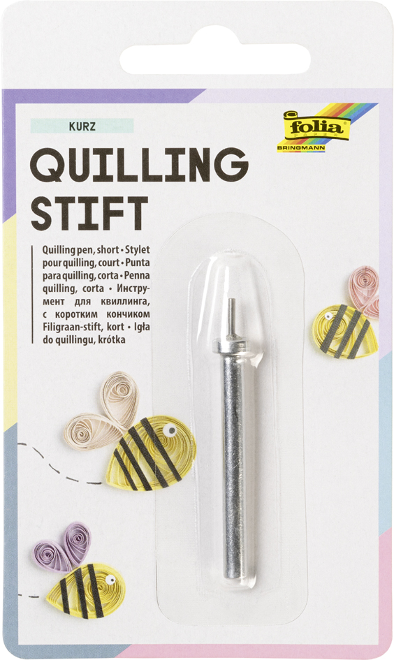 folia Quilling-Stift kurz, 8 mm Spitze, aus Aluminium von folia