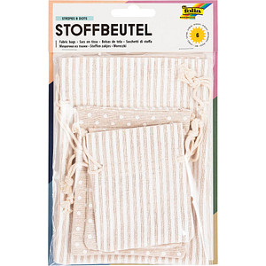 folia Stoffsäckchen mit Motiv Streifen und Punkte 8,0/10,0/13,0 x 10,0/130,/18,0 cm 1 Pack folia Stoffsäckchen mit Motiv Streifen und Punkte 8,0/10,0/13,0 x 10,0/130,/18,0 cm 1 Pack von folia