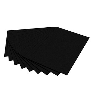 folia Tonpapier schwarz 130 g/qm 50 St. von folia