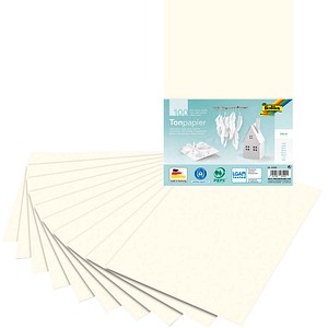 folia Tonpapier weiß 130 g/qm 100 Blatt von folia