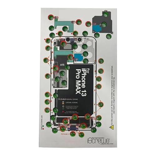 DottorPod iScrews Kompatibel mit iPhone 13 Pro Max Schraubenhalter Tray Organizer Guide von fonefunshop