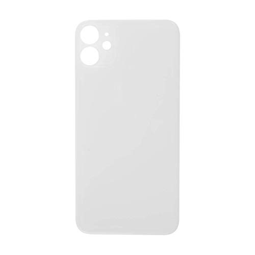 Glas Rückseite Kompatibel mit iPhone 11 Einfarbig in Weiß von fonefunshop