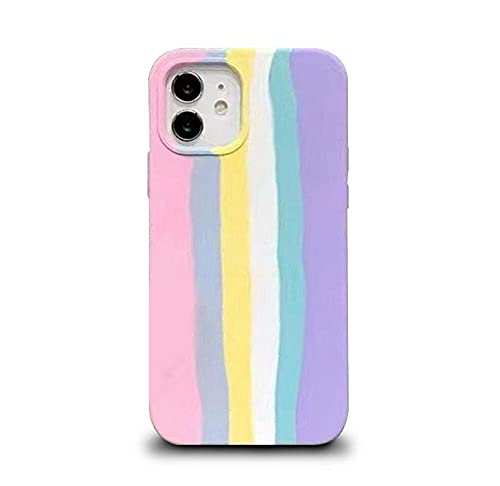 Kompatibel mit iPhone 12/12 Pro – Rainbow Brighton Rock Liquid Silikon Schutzhülle Kompatibel mit iPhone 12/12 Pro – Rainbow Brighton Rock Liquid Silikon Schutzhülle von fonefunshop