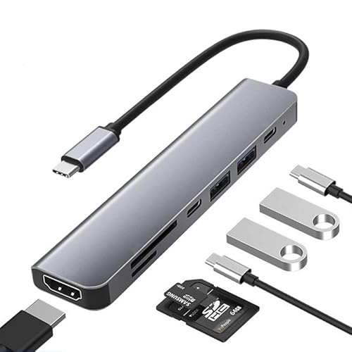 Typ C Hub mit 4K HDMI Adapter USB 3.1 USB 3.0 USB 2.0 SD TF 7 in 1 Typ C Hub mit 4K HDMI Adapter USB 3.1 USB 3.0 USB 2.0 SD TF 7 in 1 von fonefunshop