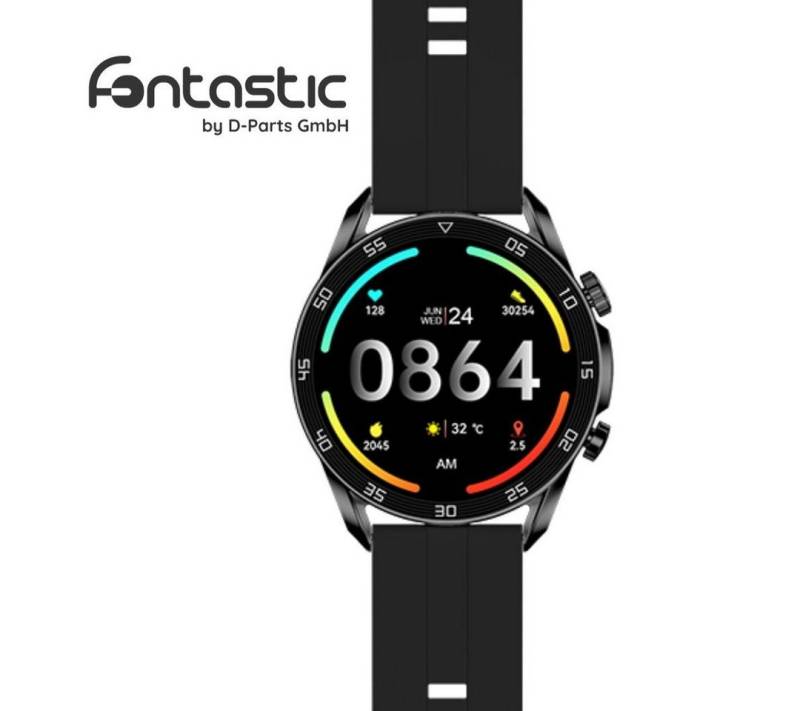 fontastic Lema AMOLED Smartwatch schwarz Smartwatch von fontastic