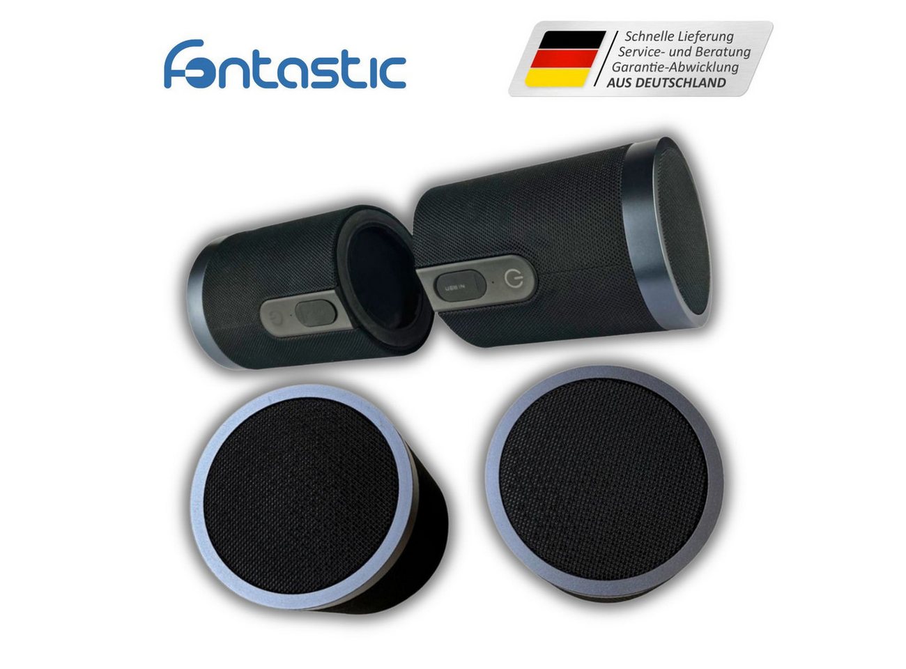 fontastic Pisa TWS Lautsprecher Wireless Lautsprecher (20 W) von fontastic