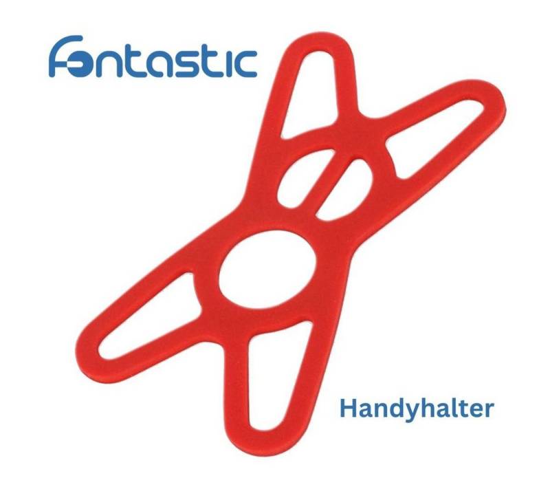 fontastic Silikon Sicherung rot Handy-Halterung von fontastic