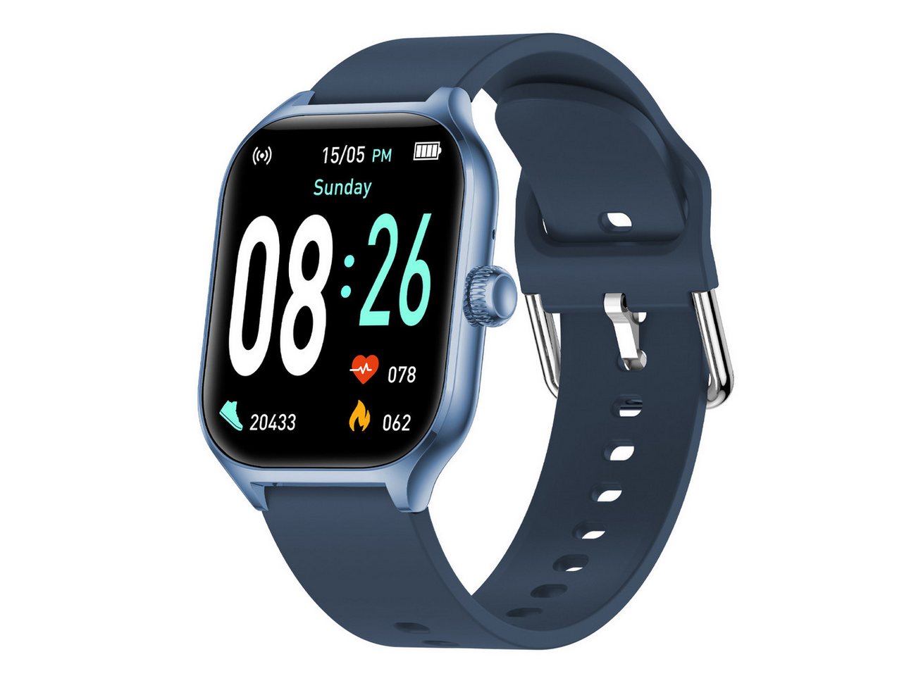 fontastic Timor Smartwatch, wird jeweils mit einem Ersatz-Armband ausgeliefert. von fontastic