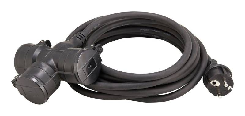 fortis Verlängerungskabel, (1000 cm), 3-fach H07RN-F3G1,5 10 von fortis