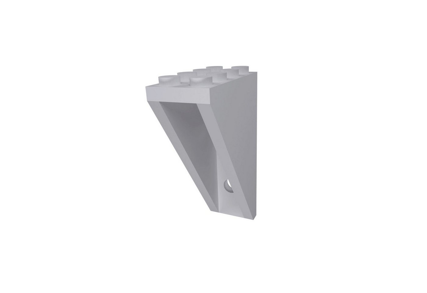 fossi3D Wandhalter 5x Wandhalterung kompatibel für 2x4 LEGO Noppensteine und Figuren von fossi3D