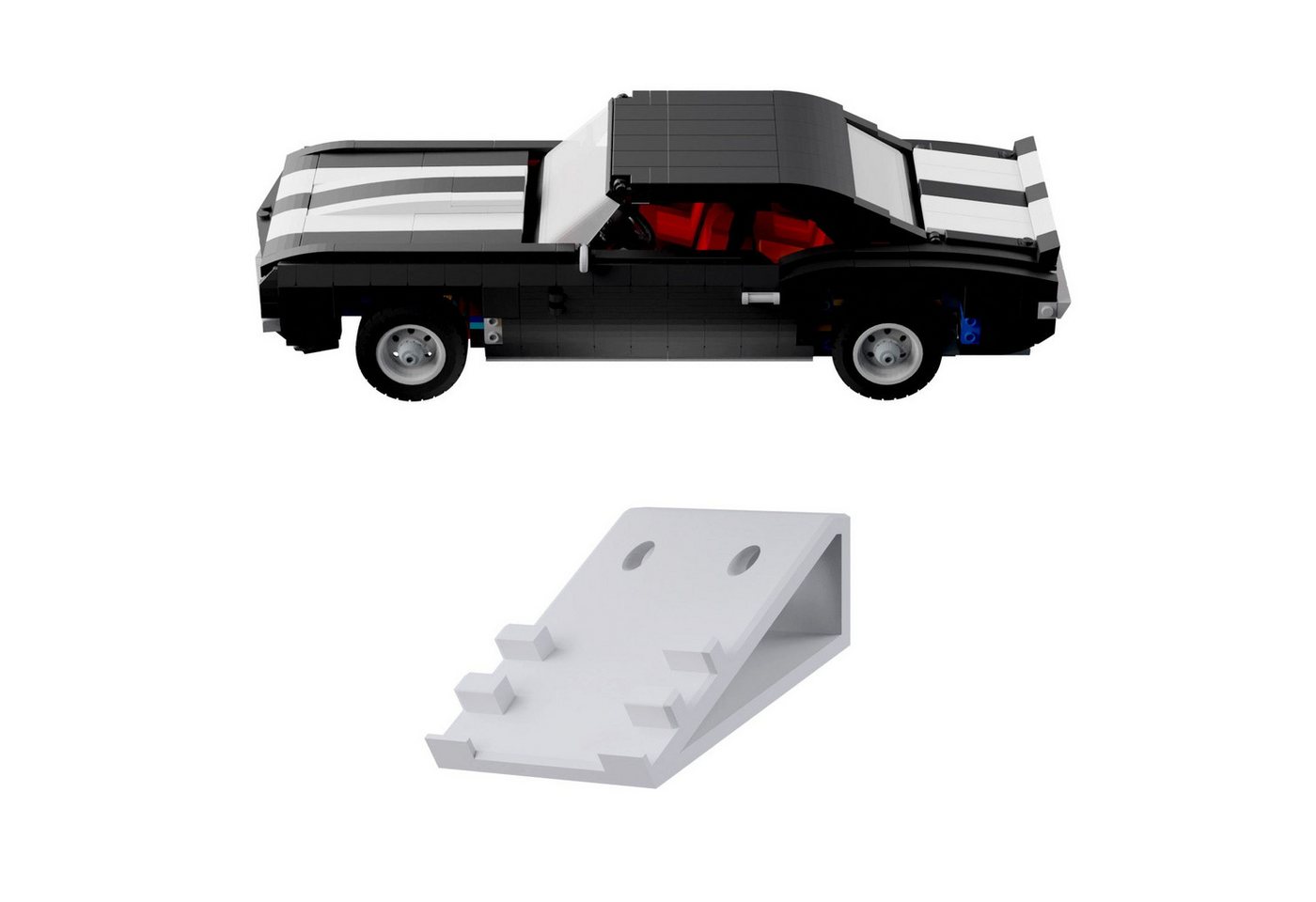 fossi3D Wandhalter Wandhalterung kompatibel für LEGO Icons 10304 Chevrolet Camaro Z28 von fossi3D