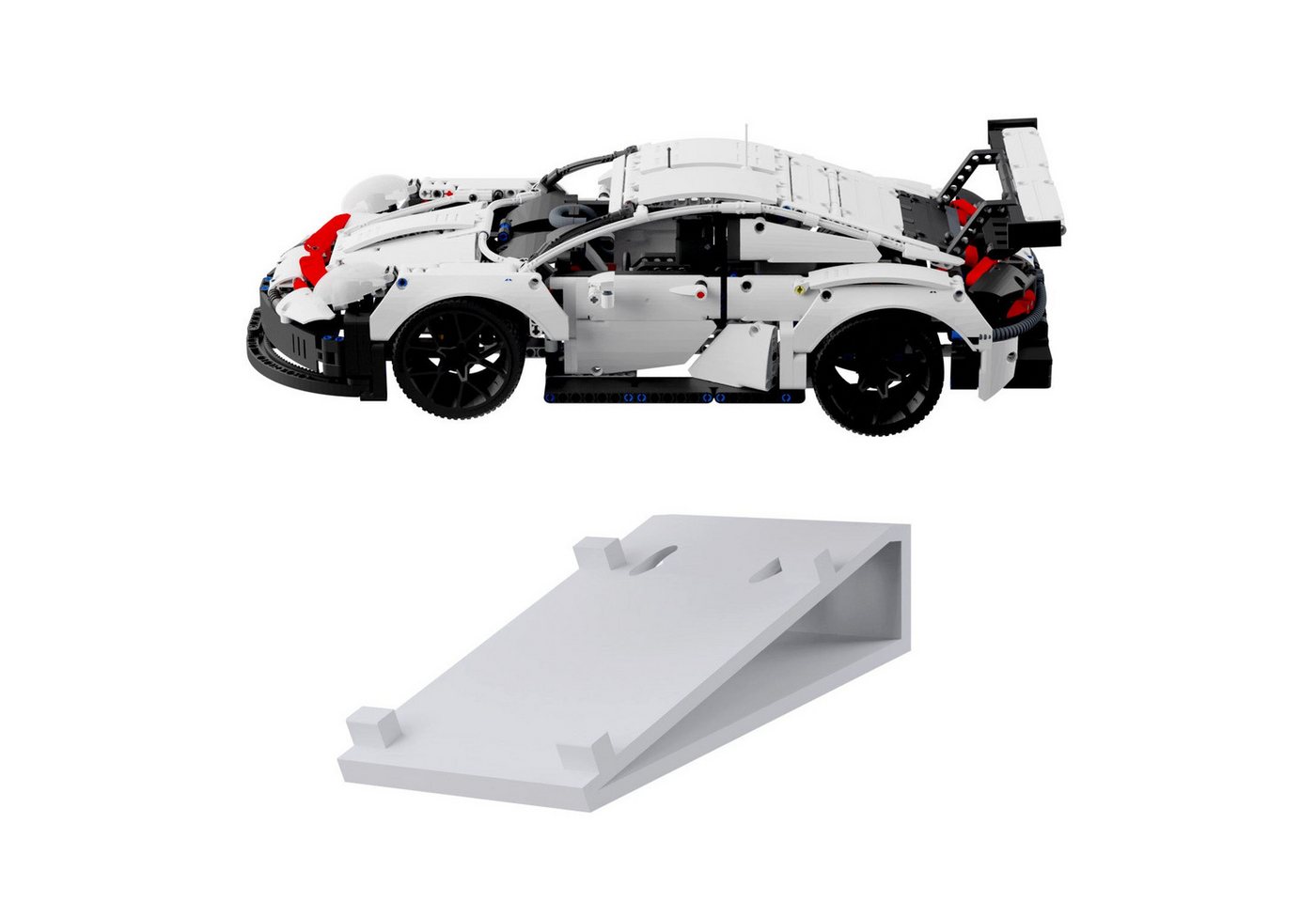 fossi3D Wandhalter Wandhalterung kompatibel für LEGO Technik 42096 Porsche 911 RSR von fossi3D