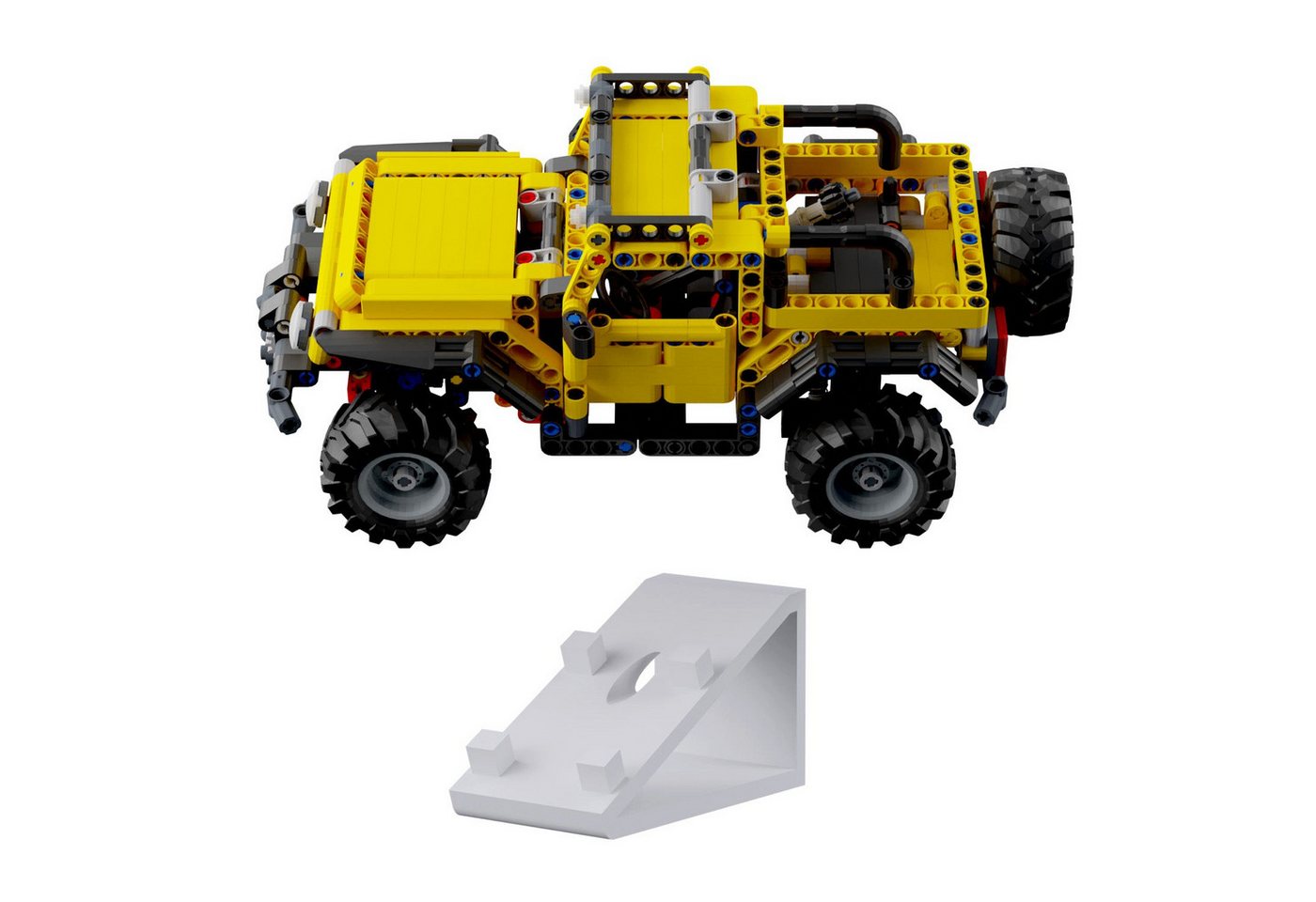 fossi3D Wandhalter Wandhalterung kompatibel mit LEGO Technik 42122 Jeep Wrangler Display fossi3D Wandhalter Wandhalterung kompatibel mit LEGO Technik 42122 Jeep Wrangler Display von fossi3D