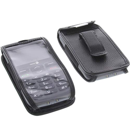 foto-kontor Handytasche kompatibel mit Doro 1370 mit Sichtfenster und Gürtelclip Schutzhülle schwarz foto-kontor Handytasche kompatibel mit Doro 1370 mit Sichtfenster und Gürtelclip Schutzhülle schwarz von foto-kontor