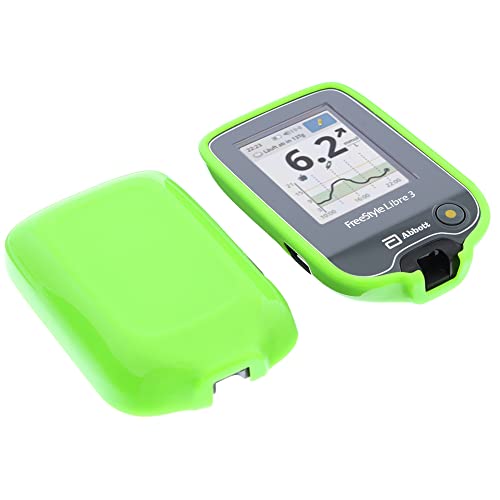 foto-kontor Hülle kompatibel mit Abbott Freestyle Libre 3 Tasche Gummi TPU Schutzhülle grün von foto-kontor