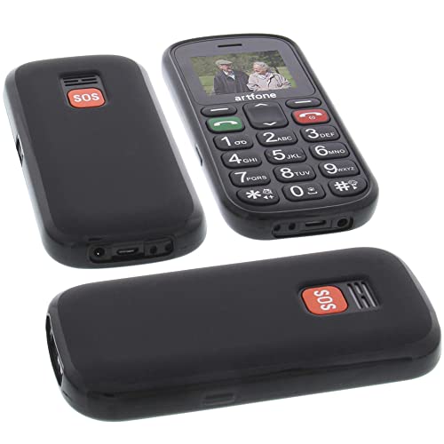 foto-kontor Hülle kompatibel mit Artfone CS181 Tasche Gummi TPU Schutz Handytasche schwarz von foto-kontor