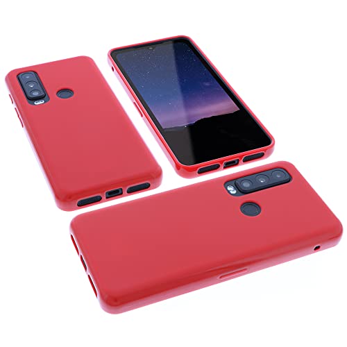 foto-kontor Hülle kompatibel mit CAT S75 Schutzhülle rot Tasche Gummi TPU Handy Schutz Handytasche Handyhülle Smartphone Case Kantenschutz Eckenschutz von foto-kontor