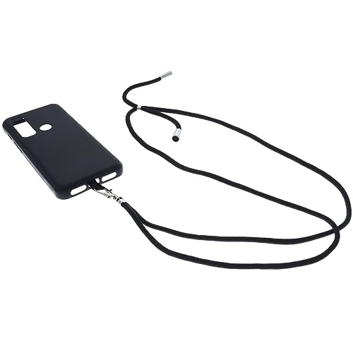 foto-kontor Hülle kompatibel mit CAT S75 Umhängetasche TPU schwarz Schutzhülle Schutz Tasche Kette Karabiner abnehmbar Handytasche Handyhülle Umhängeband Band von foto-kontor