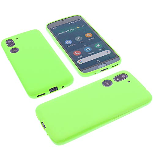 foto-kontor Hülle kompatibel mit Doro 8050/8050 Plus Tasche Gummi TPU Schutz Handytasche grün von foto-kontor